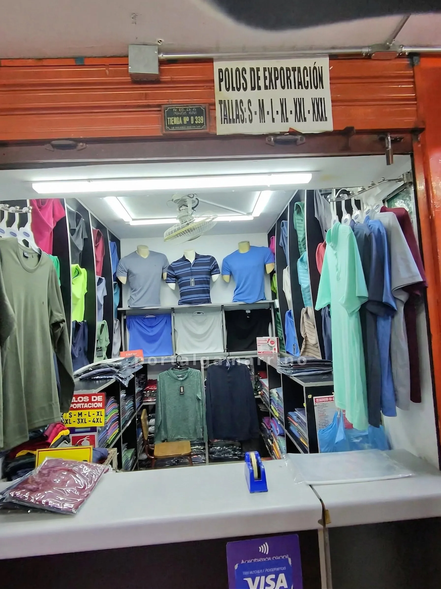 Tienda de Polos de Exportación para Hombre — Galería El Rey