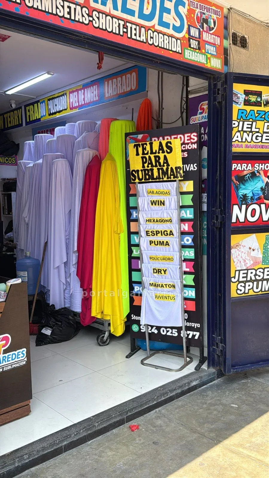 Venta de Telas para Sublimación y Ropa Deportiva — Antonio Bazo 1138
